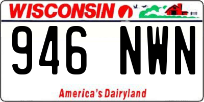 WI license plate 946NWN