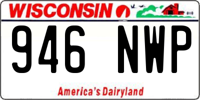 WI license plate 946NWP