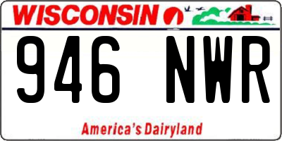 WI license plate 946NWR