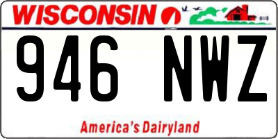WI license plate 946NWZ