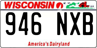 WI license plate 946NXB