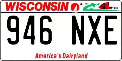 WI license plate 946NXE