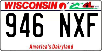 WI license plate 946NXF