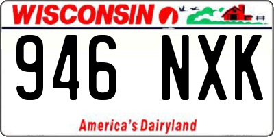 WI license plate 946NXK