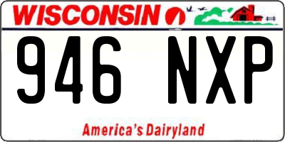 WI license plate 946NXP