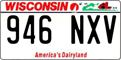 WI license plate 946NXV