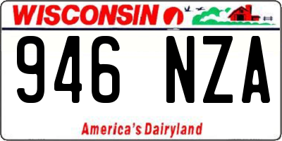 WI license plate 946NZA