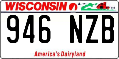WI license plate 946NZB
