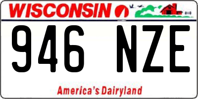 WI license plate 946NZE