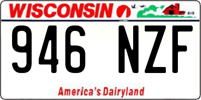 WI license plate 946NZF