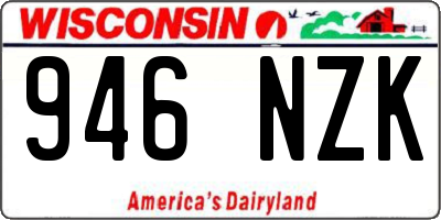 WI license plate 946NZK