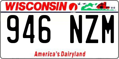 WI license plate 946NZM