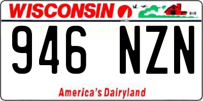 WI license plate 946NZN
