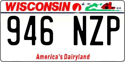 WI license plate 946NZP