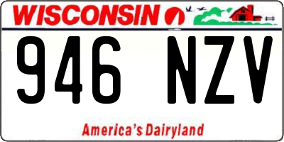 WI license plate 946NZV