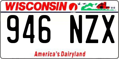 WI license plate 946NZX