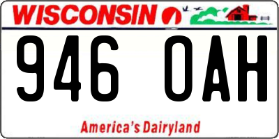 WI license plate 946OAH