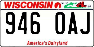 WI license plate 946OAJ