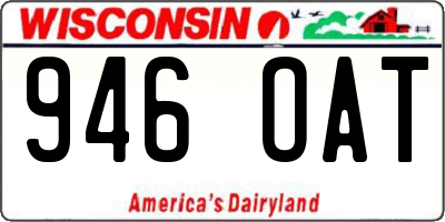 WI license plate 946OAT