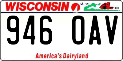 WI license plate 946OAV