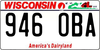 WI license plate 946OBA
