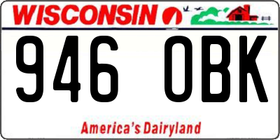 WI license plate 946OBK