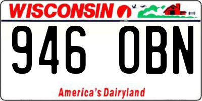 WI license plate 946OBN