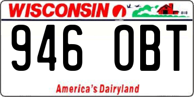 WI license plate 946OBT