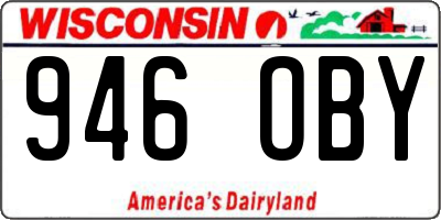 WI license plate 946OBY