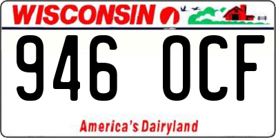 WI license plate 946OCF