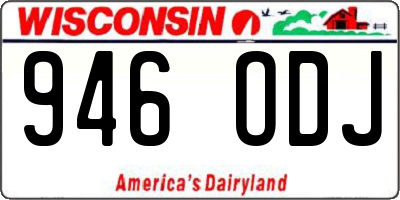 WI license plate 946ODJ