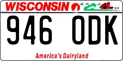 WI license plate 946ODK