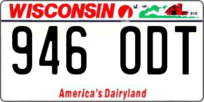 WI license plate 946ODT