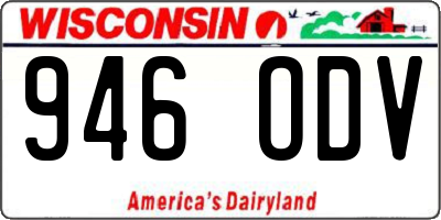WI license plate 946ODV