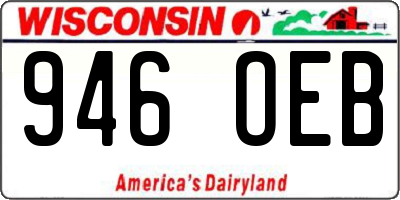 WI license plate 946OEB