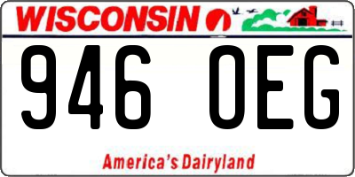 WI license plate 946OEG