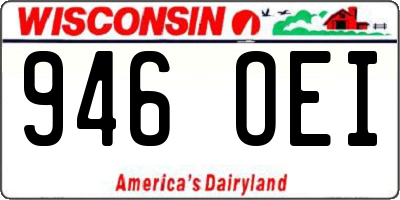 WI license plate 946OEI