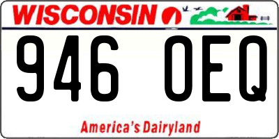 WI license plate 946OEQ