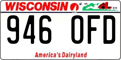 WI license plate 946OFD