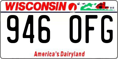 WI license plate 946OFG