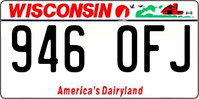 WI license plate 946OFJ