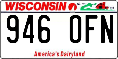 WI license plate 946OFN