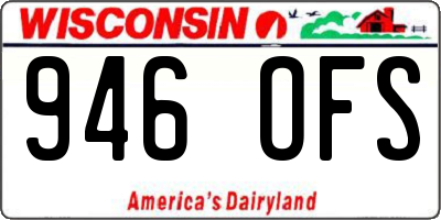 WI license plate 946OFS