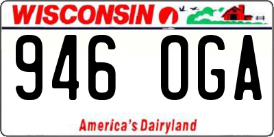 WI license plate 946OGA