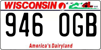 WI license plate 946OGB