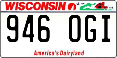 WI license plate 946OGI
