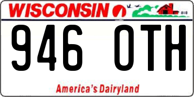WI license plate 946OTH