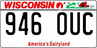 WI license plate 946OUC