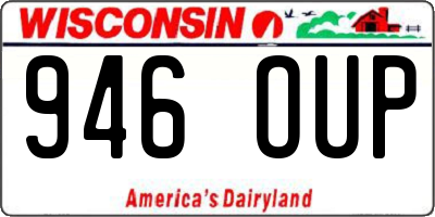 WI license plate 946OUP