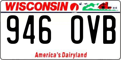 WI license plate 946OVB
